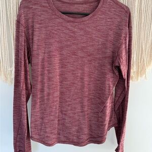 lululemon athletica Red Long Sleeve Relaxed T-shirt